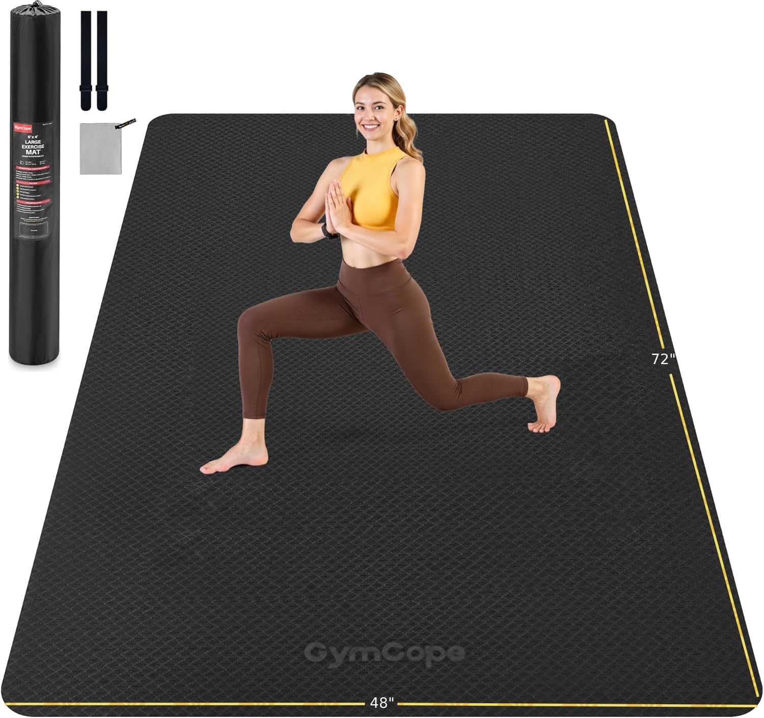 Pilates Yoga Or Gym - Tapete de Yoga Extra Grande 72x48