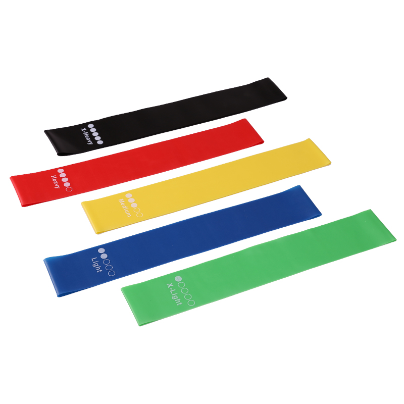 Pilates Yoga Resistance Ring - 5 pçs fitness elástico banda de