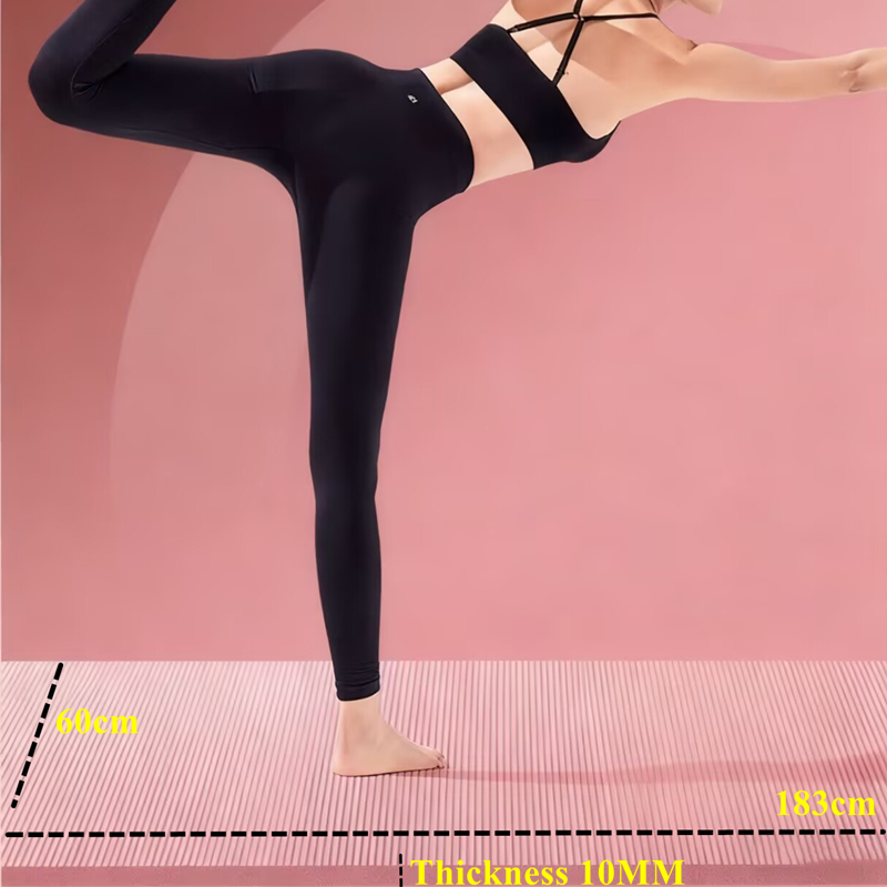 Pilates Yoga Mat Thickness - Treinamento 183x60cm Treinamento antiderrapante Indoor 20mm
