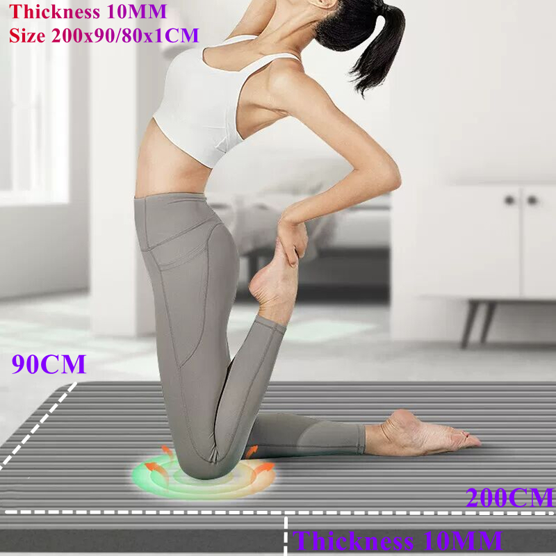 Pilates Yoga Mat Thickness - Tapete antiderrapante para ioga, 2000x900mm de