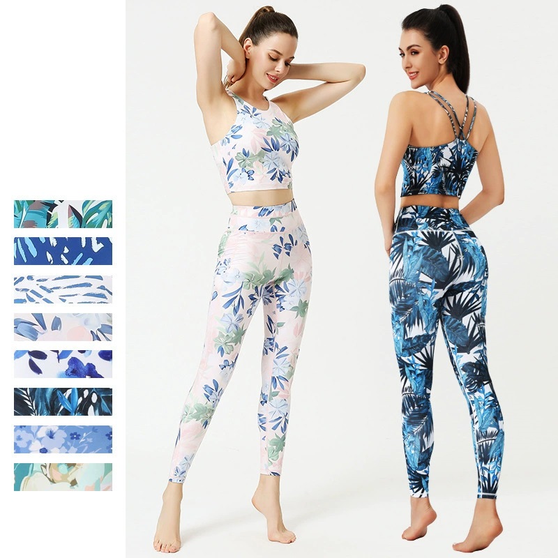 Flow Yoga Pilates - Conjunto de Yoga Cloud Hide Flower