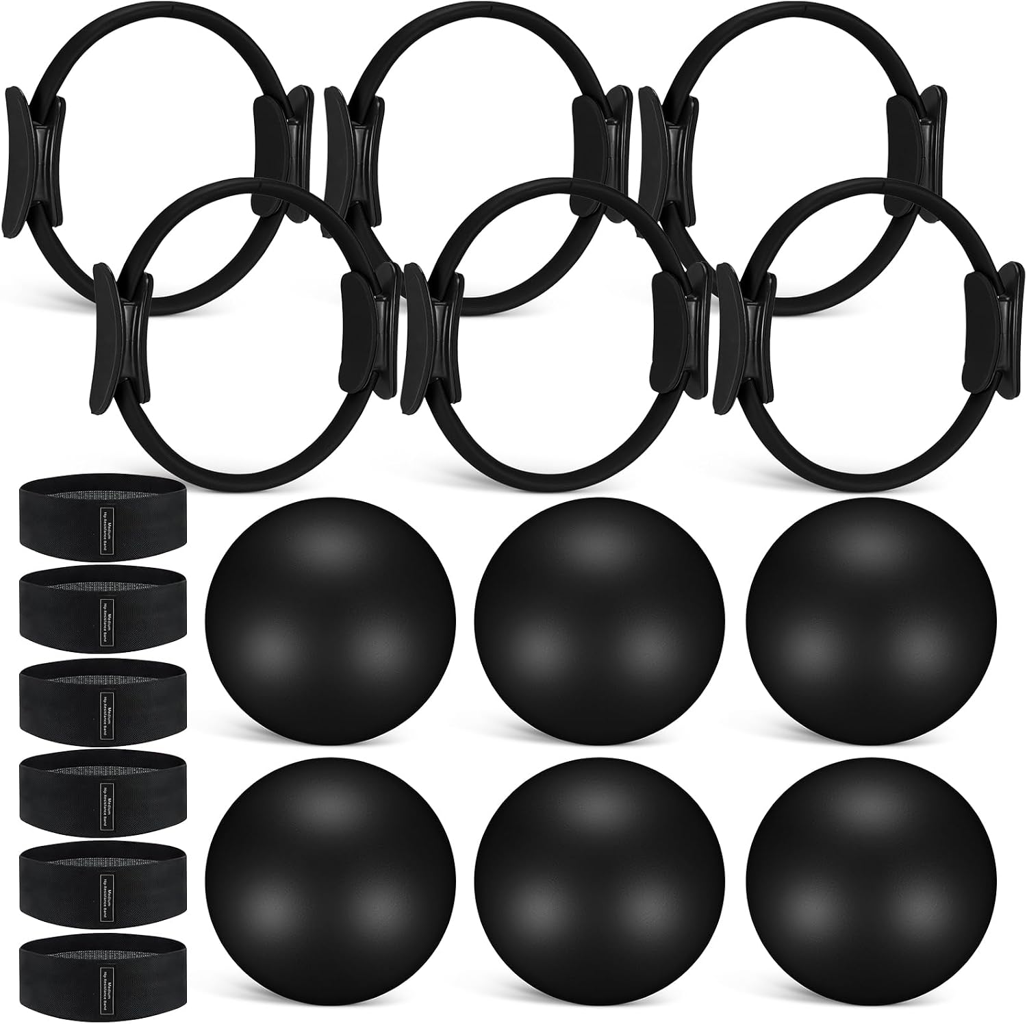 Pilates Yoga Tone - Conjunto de 18 Peças: Anel de
