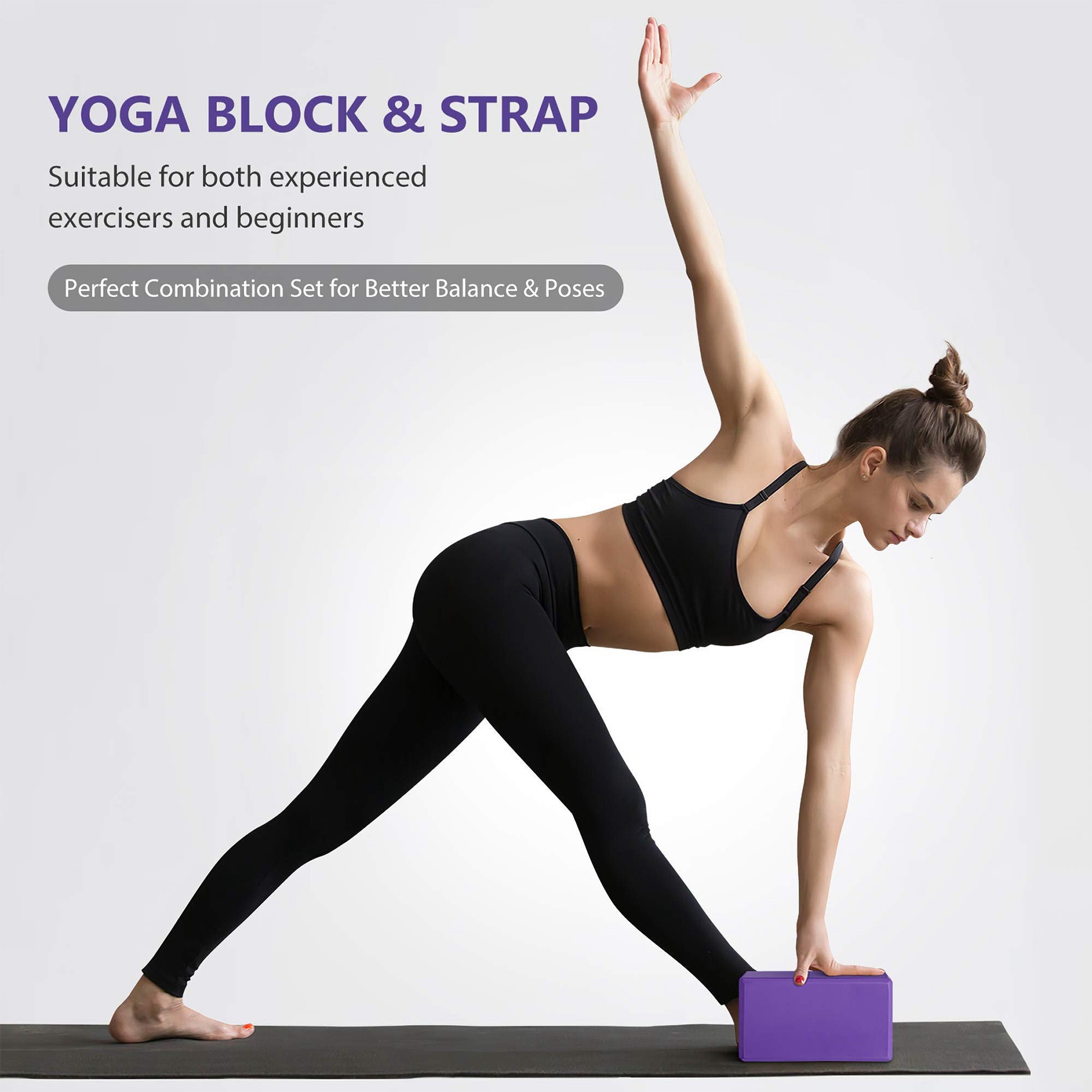 Conjunto de bloco de ioga e al - Pilates Yoga Tone avaliação e preço