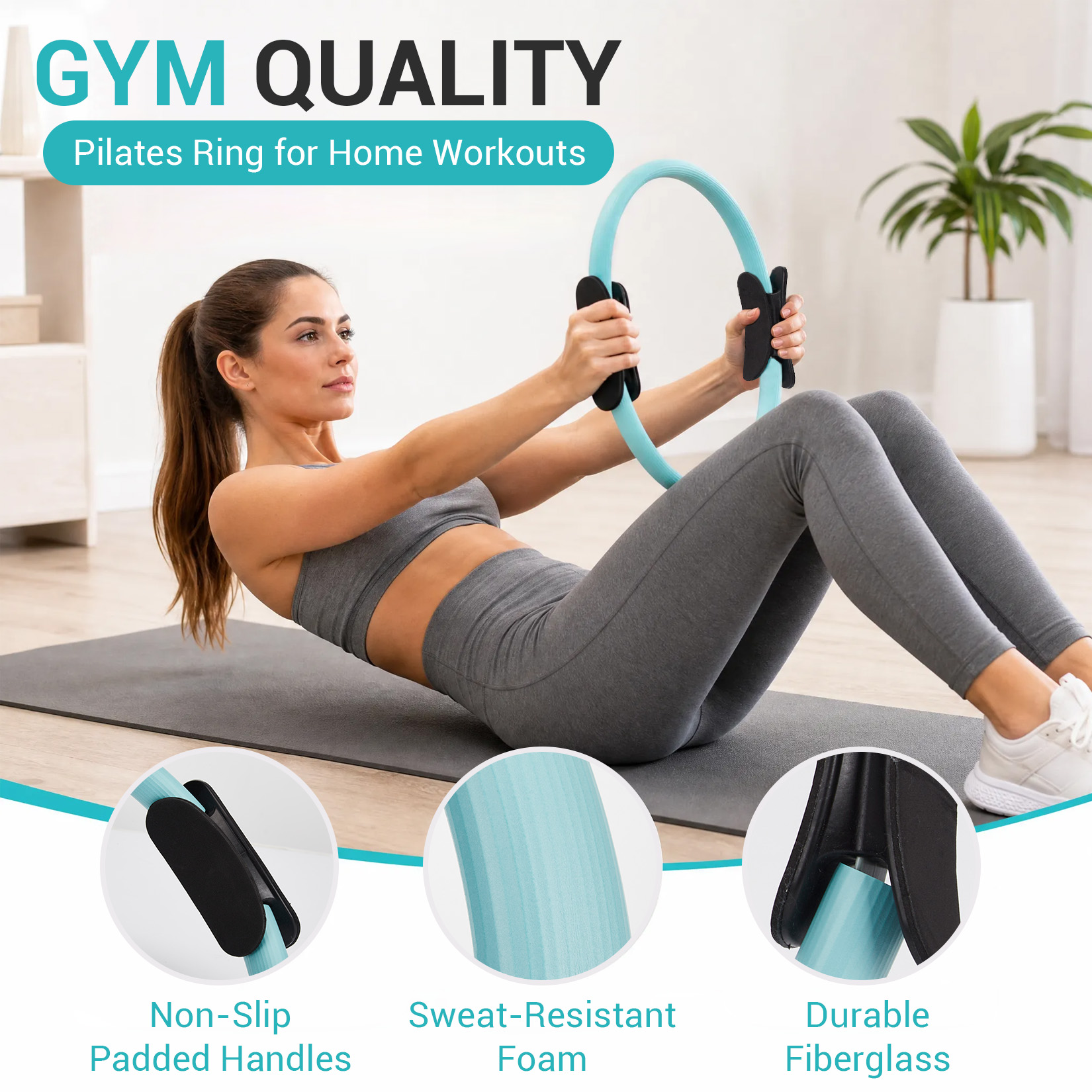 Conjunto de Treinamento de Pil - Pilates Yoga Resistance Ring avaliação e preço